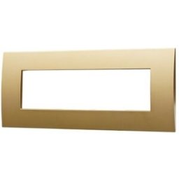 Ettroit Va83711 Placca Plastica Serie Venus 7p Colore Oro Compatibile Con Vimar Arke