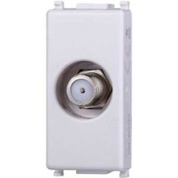 Ettroit Presa Tv Satellitare A Vite Tipo F Compatibile Vimar Plana Colore Bianco Ev2252