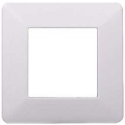Ettroit Placca Compatibile Vimar Plana 2 Moduli Plastica Colore Bianco Ev83201