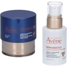 Avene Eau Thermale Avène DERMABSOLU Anti-Etá Crema Notte Intensiva Rimodellante + Siero Concentrato 40+30 ml Set