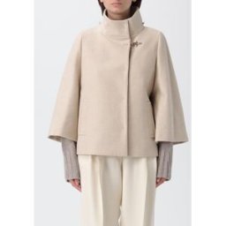 Fay Cappa corta in misto lana e cashmere Avorio Taglia L