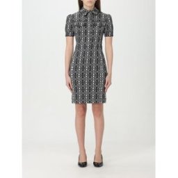 Max Mara Abito chemisier in jersey stampato Bianco Taglia 36