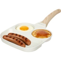 KASANOVA Padella 2 scomparti tondi e grill Mini Mania crema