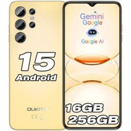 Telefoni cellulari OUKITEL C1 Pro, smartphone Android 15, 16 GB + 256 GB / 1 TB, 5150 mAh, display HD+ da 6,52", fotocamera da 13 MP, doppia SIM 4G gr