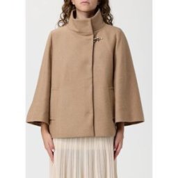 Fay Cappa corta in misto lana e cashmere Cammello Taglia S