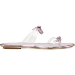 Stuart Weitzman Sw Bow Slide - Donna Cotone Candy 40