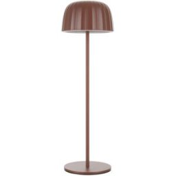 KASANOVA Lampada da tavolo touch ricaricabile marrone 35 cm
