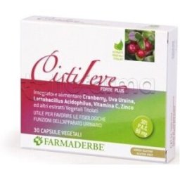Farmaderbe Cistileve Forte Plus Integratore Per Vie Urinarie 30 Capsule