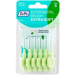 Tepe Scovolini Morbidi Verde Numero 5 Pulizia Dei Denti 6 Pezzi