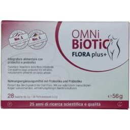 OMNi BiOTiC Omni-Biotic Flora Plus+ Per Equilibrio Intestinale 28 Bustine Da 2 G