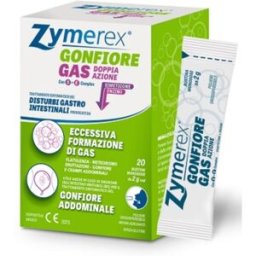 Zymerex Gonfiore Gas Doppia Azione Per Disturbi Gastrointestinali 20 Bustine Monodose