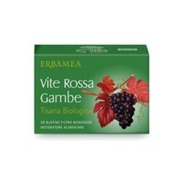 Erbamea Tisana Biologica Vite Rossa Gambe Per Microcircolo 20 Bustine Filtro.