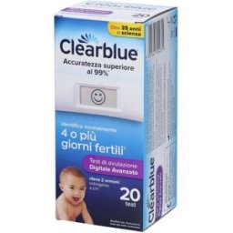PROCTER & GAMBLE SRL Clearblue Test Ovulazione Digitale Avanzato Fertilità Estrogeno LH 20 Test