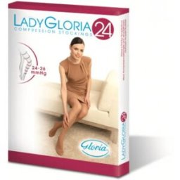 GLORIA MED SpA Gloria Ladygloria 24 Collant Punta Aperta 240 Daino Taglia 3