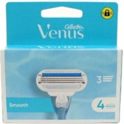 PROCTER & GAMBLE SRL Gillette Venus Smooth Ricariche Lame per Rasoi da Donna 4 Pezzi