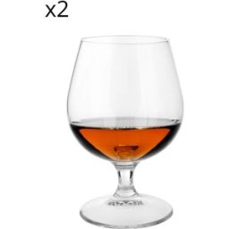 KASANOVA Set 2 calici Cognac Io vino in vetro cristallo