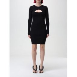 Dsquared2 Abito mini in jersey con dettaglio cut-out Nero Taglia L
