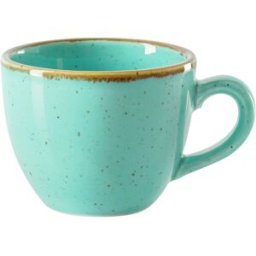 Vega Tazzina da caffè Sidina ; 80 ml, 6.5x5 cm (ØxH); turchese; rotonda; 6 pz. / Pacco