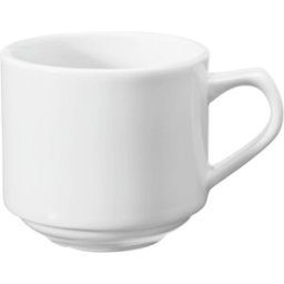 Vega Tazzina caffè Base ; 100 ml, 6x5.5 cm (ØxH); bianco; rotonda; 6 pz. / Pacco