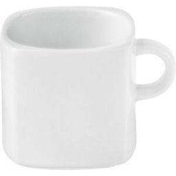 PULSIVA Tazzina caffè Jazz ; 90 ml, 5.8x5.8x5.1 cm (LxLxH); bianco; quadrata; 6 pz. / Pacco