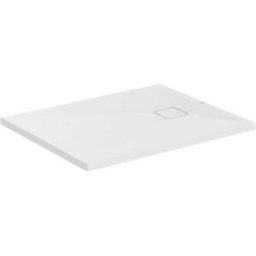 Tecnomat PIATTO DOCCIA ULTRAFLAT EVO IN STONETECH BIANCO OPACO 80x100 cm H 3,5 cm PILETTA ⌀ 90 mm