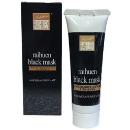 Raihuen Black Mask Maschera Velo Nera Al Carbone E Olio Neem Per La Pulizia Del Viso 50 Ml