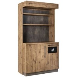 Vega Mobile bar Baristo Classic con raccolta rifiuti ; 115x62x216 cm (LxPxH); quercia antica
