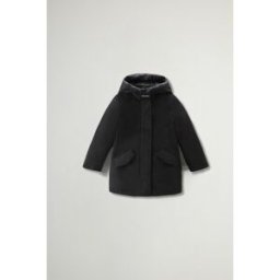 Woolrich Arctic Parka da bambina in Ramar Cloth Nero Taglia 14