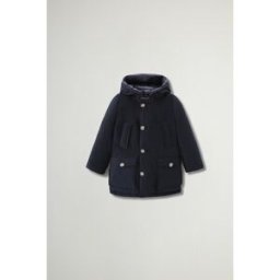 Woolrich Arctic Parka da bambino in Ramar Cloth Blu Taglia 14