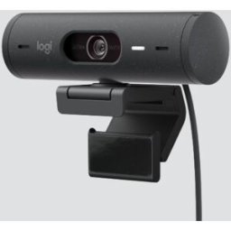 Logitech Brio 500 Webcam Full Hd Correzione Luce Auto-Framing Show Mode Microfono Riduzione Del Rumore Copertura Privacy Funziona Con Microsoft Teams Google Meet Zoom Grafite