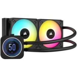 Icue H100i Elite Lcd Xt Display Cpu Liquid Cooler Intel 1700/115x/1200/2066 Amd Am5/am4/strx4/str4 Corsair Renewed