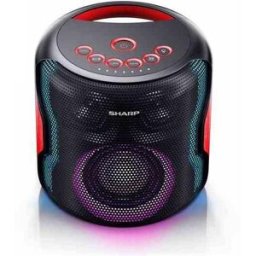 Sharp Ps-919 Speaker Bluetooth Portatile 130w Tws Per Accoppiare 2 Unita` Usb Aux Ipx5 Luci Led Batteria Integrata Nero