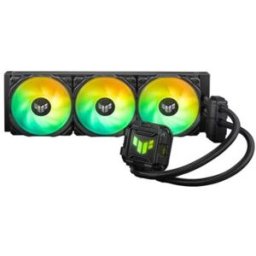 Asus Tuf Gaming Lc 360 Argb Dispositivo Di Raffreddamento A Liquido All-In-One, Cooler Cpu, Supporto Intel Lga 1700 E Amd Am5, 3 Ventole Tuf Gaming Argb Da 120 Mm, Aura Sync, Nero