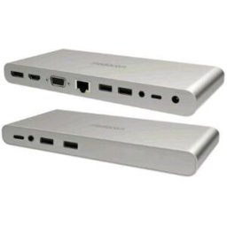Mediacom Md-C321 Docking Station Power Delivery 100w 4 X Usb-A 3.0 - 1 X Usb 100 W - 1 X Hdmi - 1 X Rj-45 Gigabit Ethernet - 1 X Displayport - 1 X Vga 15 Pin - 1 X Jack 3.5mm Cuffie/microfono