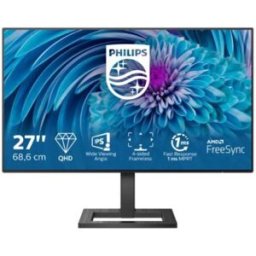 Philips 275e2fae Monitor 27`` Led Ips Qhd, 2560*1440, Amd Freesync, 1ms, 75hz, Frameless, 2 Hdmi, Display Port, Speakers Integrati, Vesa, Nero