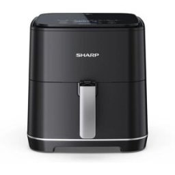 Sharp Airy Fryer Friggitrice Ad Aria 1650w 5.5lt Pannello Touch Control 8 Programmi Nero