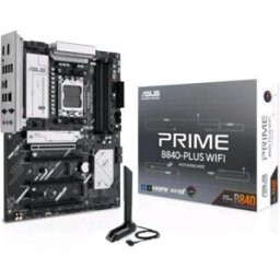 Asus Prime B840-Plus Wifi Scheda Madre Amd Atx Slot Ddr5 Pcie 4.0 Ready 3 Slot M.2 Wifi 6e Ethernet Realtek 25 Gb Displayport Hdmi Usb-C E Usb-A Da 20 Gbps Bios Flashback E Aura Sync