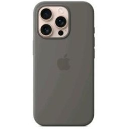Apple Iphone 16 Pro Silicone Case Cover Magsafe In Silicone Stone Grey