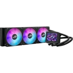 Asus Rog Ryujin Iii 360 Argb Extreme Cpu Liquid Cooler Dissipatore A Liquido All-In-One Con Pompa Emma Gen8 V2,Tre Ventole Rog Rgb Per Un Elevato Flusso D`Aria, Schermo Lcd Da 3,5 Per Monitoraggio Intel 1851/1700/1200 Amd Am5/am4 Nero