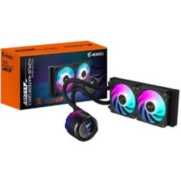 Gigabyte Aorus Waterforce X Ii 240 Raffreddamento A Liquido Per Cpu Aio - 2x Ventole Argb Da 120 Mm, Lcd A Colori, Daisy-Chain, Compatibile Con Intel Lga 1851 E Amd Am5