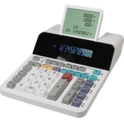 Sharp El-1901 Calcolatrice Da Tavolo Doppio Display 12 Cifre Alimentazione Rete Col. Bianco