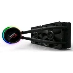 Asus Rog Ryuo 240 Sistema Di Raffreddamento Per Cpu All-In-One Liquid, Display Oled, Aura Sync Rgb, 2 Ventole Di Raffreddamento Da 120 Mm, Nero