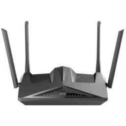 D-Link Dsl-X1852e Modem-Router Wireless Modem Dsl Wi-Fi 6 Ax1800 Dual Band Voip Mesh Switch 4 Porte Gigabit Nero