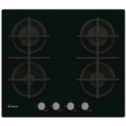 Candy Cvg6b Piano Cottura A Gas 4 Fuochi Piano In Vetro Temperato Nero
