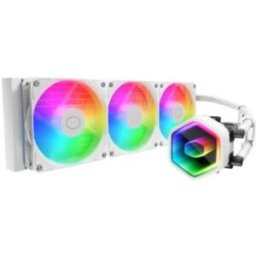 Cooler Master Masterliquid 360 Core Ii White Argb Cpu Liquid Cooler Intel 1851/1700/1200 Amd Am5/am4