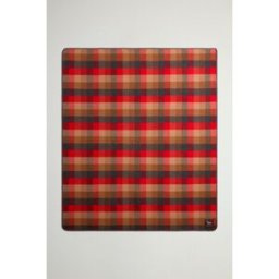 Woolrich unisex Coperta in puro cashmere con motivo a quadri by Todd Snyder Multicolore Taglia ONE
