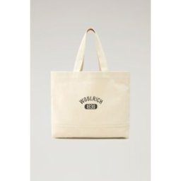 Woolrich unisex Borsa tote Bianco Taglia ONE