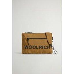 Woolrich unisex Borsa a tracolla con logo in X-PAC by Todd Snyder Marrone Taglia ONE