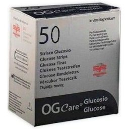 Biochemical System Intern. OGcare Glicemia Strisce Misurazione Glicemia 50 Pezzi