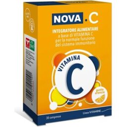 NOVA ARGENTIA Srl IND. FARM Nova Argentia Nova C Integratore per Difese Immunitarie 30 Compresse Masticabili